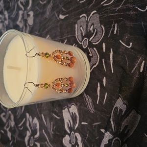 Beaded dangle earrings #0108